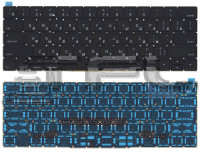 <!--Клавиатура для ноутбука Apple A1706 с подсветкой (черная)-->