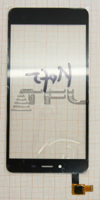 <!--Сенсорное стекло для Redmi Note 2 (черное)-->