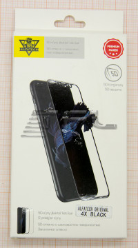 Противоударное стекло 5D для Xiaomi Redmi 4X (черный)