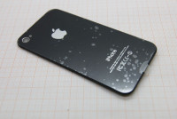 Задняя крышка для Apple iPhone 4, черная (оригинал)