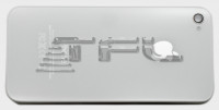 Задняя крышка для Apple iPhone 4S, белая (оригинал)