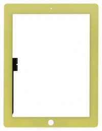 Сенсорное стекло (тачскрин) для iPad 3/4 (желтый)