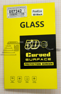 Защитное стекло 5D для Apple iPhone 6/6S Plus (черное)