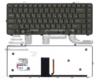 <!--Клавиатура для ноутбука Dell Studio 1535 1536 1537 с подсветкой (черная)-->