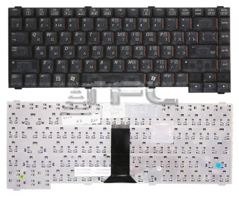 <!--Клавиатура для ноутбука Toshiba M18 | Benq Joybook 5000 (черная)-->