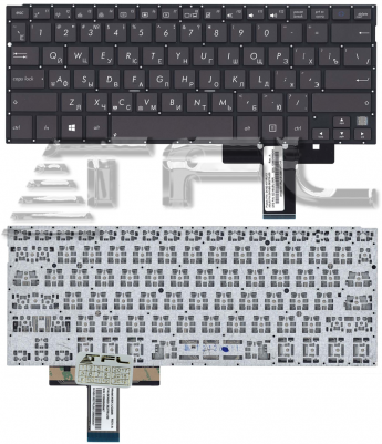 <!--Клавиатура для ноутбука ASUS Transformer Book TX300, TX300C,TX300CA (черная)-->