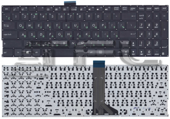 <!--Клавиатура для ноутбука Asus X555L плоский ENTER (черная)-->