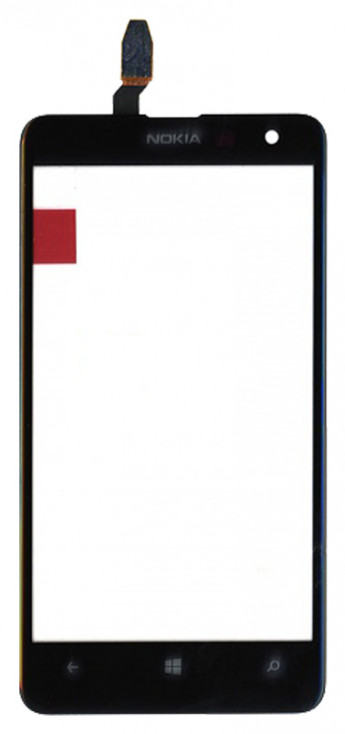 <!--Сенсорное стекло (тачскрин) для Nokia Lumia 625 (черный)-->