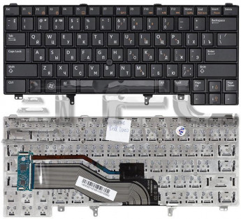 <!--Клавиатура для ноутбука Dell Latitude E6320 E6420 E5420 с трек-поинтом (черная)-->