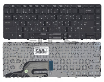 <!--Клавиатура для ноутбука HP ProBook 430 G3 440 G3 445 G3 с рамкой (черная)-->