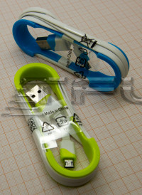 Кабель microUSB-USB (цветной)