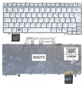 <!--Клавиатура для ноутбука Toshiba Satellite U300 U305 (серебро)-->