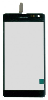 <!--Сенсорное стекло (тачскрин) для Microsoft Lumia 535 1973 (черный)-->