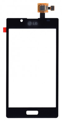 <!--Сенсорное стекло (тачскрин) для LG Optimus L7 P705 (черный)-->