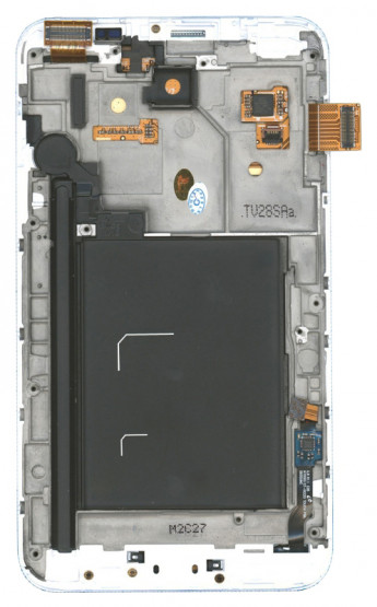 <!--Модуль (матрица + тачскрин) для Samsung Galaxy Note 1 GT-N7000 с рамкой (белый)-->