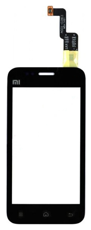<!--Сенсорное стекло (тачскрин) для Xiaomi Mi 1 (черный)-->