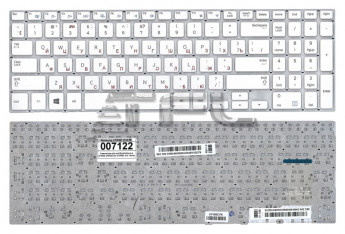<!--Клавиатура для ноутбука Samsung 370R4E 370R4E-S01 370R5E 15.6" с корпусом (белая)-->