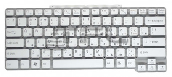 <!--Клавиатура для ноутбука Sony Vaio VGN-SR (белая)-->