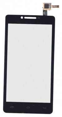 <!--Сенсорное стекло (тачскрин) для Prestigio MultiPhone 5500 DUO (черный)-->