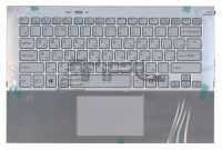 Клавиатура для ноутбука Sony SVP11 с корпусом (серебро)