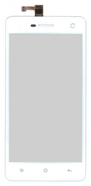 <!--Сенсорное стекло (тачскрин) для Oppo Mirror R819 (белый)-->