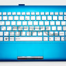 <!--Клавиатура для Asus 1025CE-7D, с корпусом, 90R-OA3H2K1700Q (синяя)-->