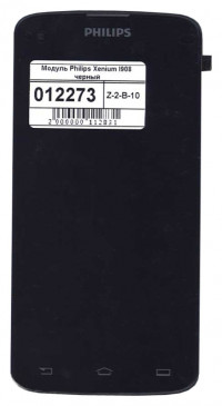 <!--Модуль (матрица + тачскрин) для Philips Xenium I908 с рамкой (черный)-->