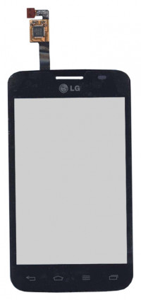 <!--Сенсорное стекло (тачскрин) для LG Optimus L4 II Dual ( E445 ) (черный)-->
