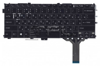 <!--Клавиатура для ноутбука Sony SVP13 с корпусом (черная)-->