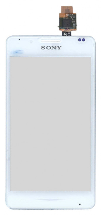 <!--Сенсорное стекло (тачскрин) для Sony Xperia E1 (белый)-->