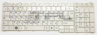 <!--Клавиатура для Toshiba C650/L650, RU (белая) (новая, дефект кнопок)-->