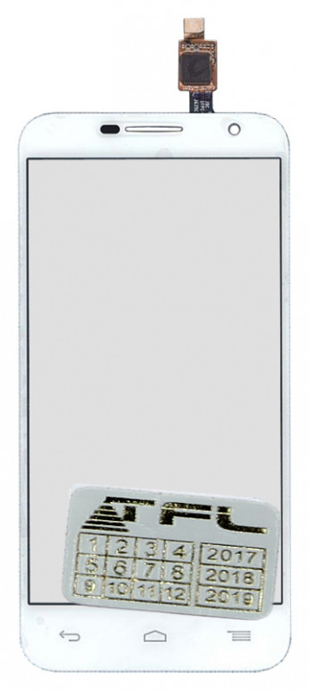 <!--Сенсорное стекло (тачскрин) для Alcatel Idol 2 Mini 6016D (белый)-->