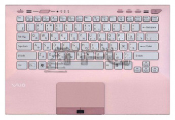 <!--Клавиатура для ноутбука Sony Vaio VPC-SB VPC-SD с корпусом (розовая) -->