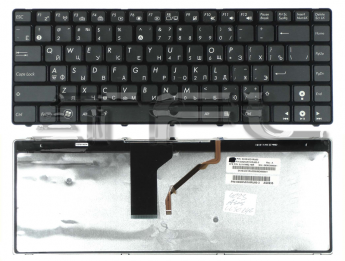 <!--Клавиатура для ноутбука Asus UL30 K42 K43 X42 с подсветкой (черная)-->