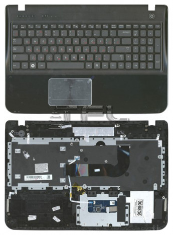 <!--Клавиатура для ноутбука Samsung SF510 с корпусом (черная)-->