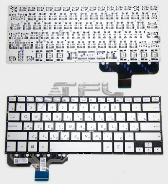 <!--Клавиатура для Asus UX301, 0KNB0-362BRU00 (серебро)-->