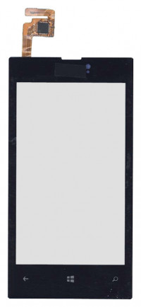 <!--Сенсорное стекло (тачскрин) для Nokia Lumia 520 (черный)-->