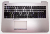 Клавиатура для Asus X555LD-1B, с корпусом, 90NB0622-R31RU0 (серебро)