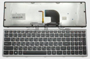 <!--Клавиатура для Lenovo Z500, с подсветкой, RU (серебро)-->
