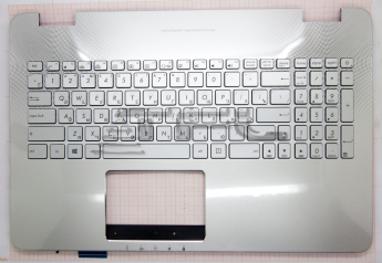 <!--Клавиатура для Asus N551JK-1A, с корпусом, 90NB05T1-R31RU0 (серебро)-->