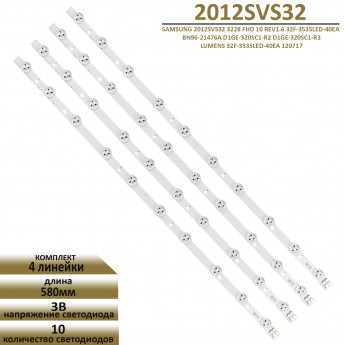 LED подсветка BN96-21476A