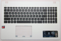 Клавиатура для Asus X550V с корпусом, 13NB03VCAP0101 (белая)