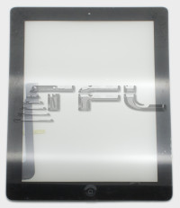 <!--Сенсорное стекло для iPad 4 с кнопкой (Hi-Copy)-->
