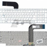 <!--Клавиатура для ноутбука HP Pavilion 17-F 15-P (белая)-->