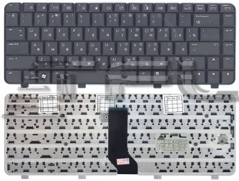 <!--Клавиатура для ноутбука HP Compaq 6520S 6720S 540 550 (черная)-->