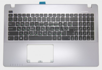 <!--Клавиатура для Asus X550V, с корпусом, 13NB00T1P25019 (серебро)-->