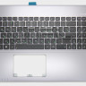 <!--Клавиатура для Asus X550V, с корпусом, 13NB00T1P25019 (серебро)-->