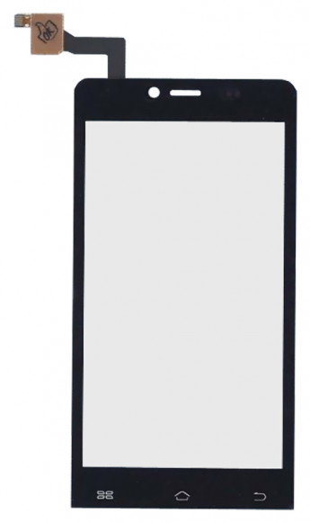 <!--Сенсорное стекло (тачскрин) для Micromax Q370 (черный)-->