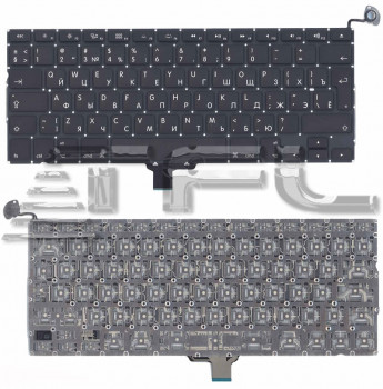 <!--Клавиатура для ноутбука Apple A1278  2011+ без подсветки (черная)-->