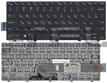 <!--Клавиатура для ноутбука Dell 14-3000 series (черная)-->
